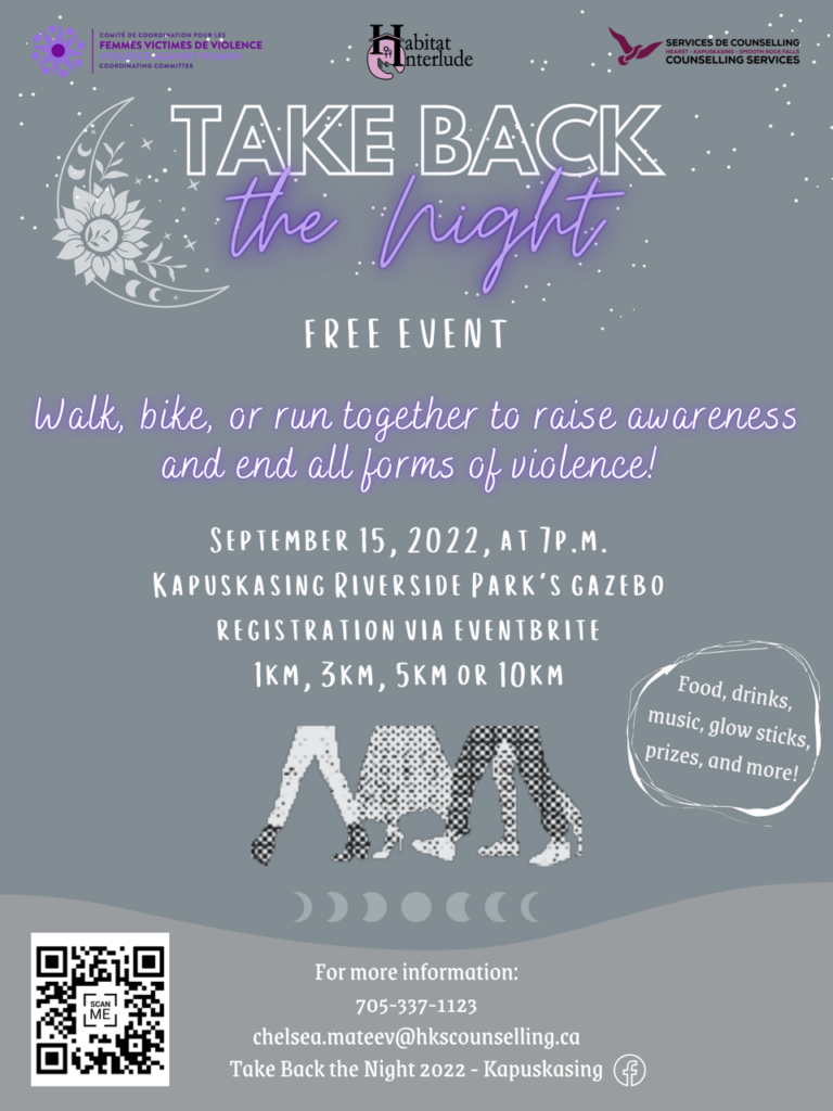 Take Back The Night returns to in-person event next Thursday in Kapuskasing